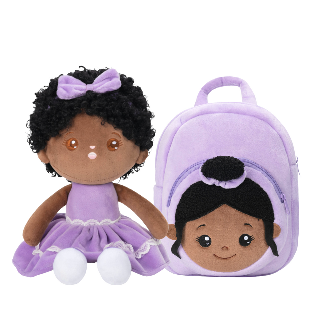 iFrodoll Personalized Deep Skin Tone Plush Doll & Backpack Giftset (Buy 2 Get 15% Off Code VIPONLY)