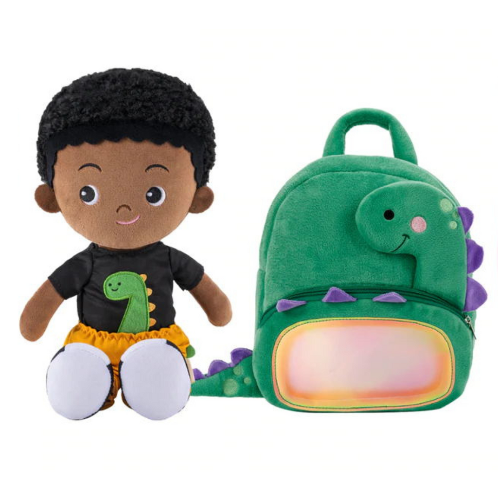 iFrodoll Personalized Deep Skin Tone Plush Doll & Backpack Giftset (Buy 2 Get 15% Off Code VIPONLY)