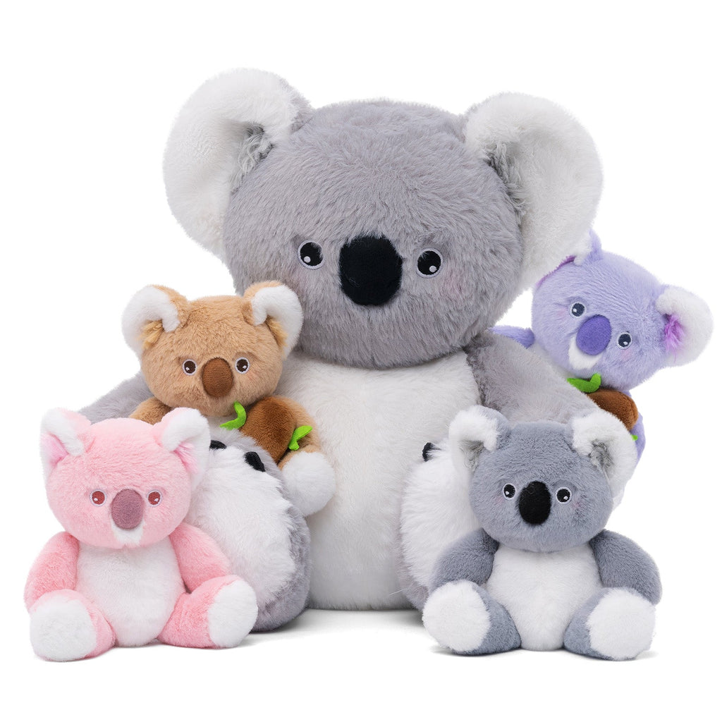 Plush Stuffed Animal Family Toy Set Mommy with Babies - 11 Themes