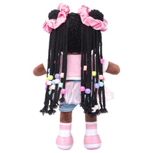 Load image into Gallery viewer, Hair Styling Plush Doll Kit – Dark Skin Tone with Colorful Beads