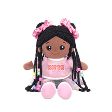 Load image into Gallery viewer, Hair Styling Plush Doll Kit – Dark Skin Tone with Colorful Beads