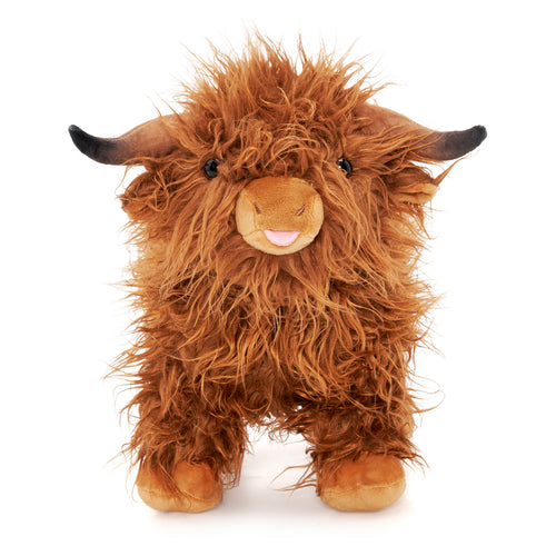 14-inch Single Brown Highland Cow Plush Toy For Children
