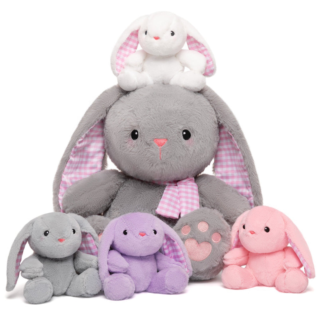 Plush Stuffed Animal Family Toy Set Mommy with Babies - 11 Themes