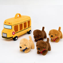 Load image into Gallery viewer, Personalized Plush Puppy School Bus Playset (5-Piece Set)