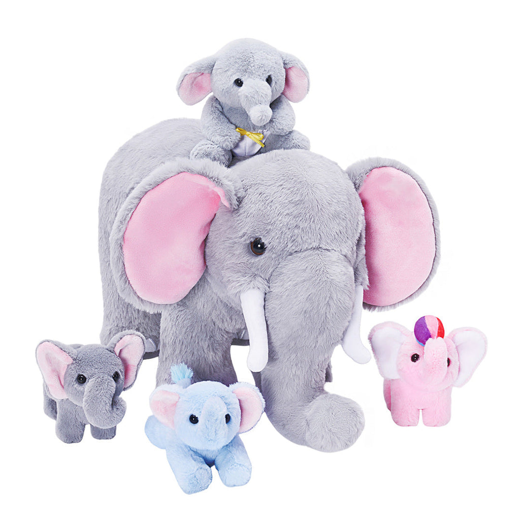 Plush Stuffed Animal Family Toy Set Mommy with Babies - 11 Themes