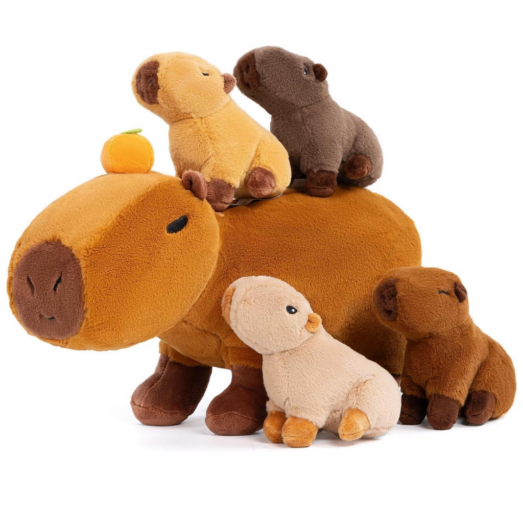 Plush Stuffed Animal Family Toy Set Mommy with Babies - 11 Themes
