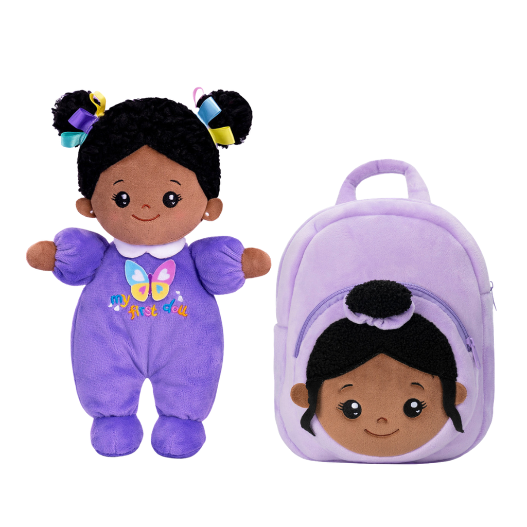 iFrodoll Personalized Deep Skin Tone Plush Doll & Backpack Giftset (Buy 2 Get 15% Off Code VIPONLY)