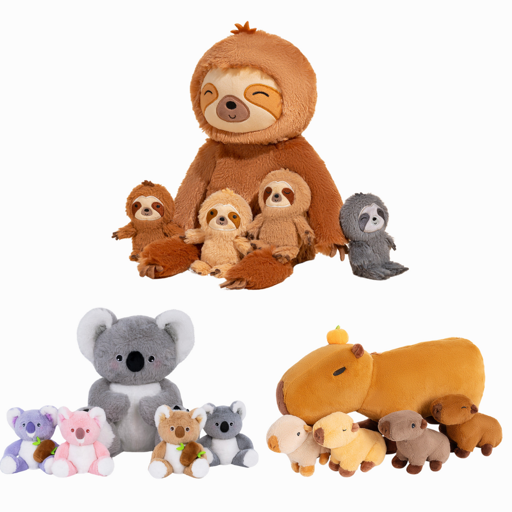 iFrodoll Stuffed Animals with Babies Inside Plush Playset Stuffed Animals Gift Set