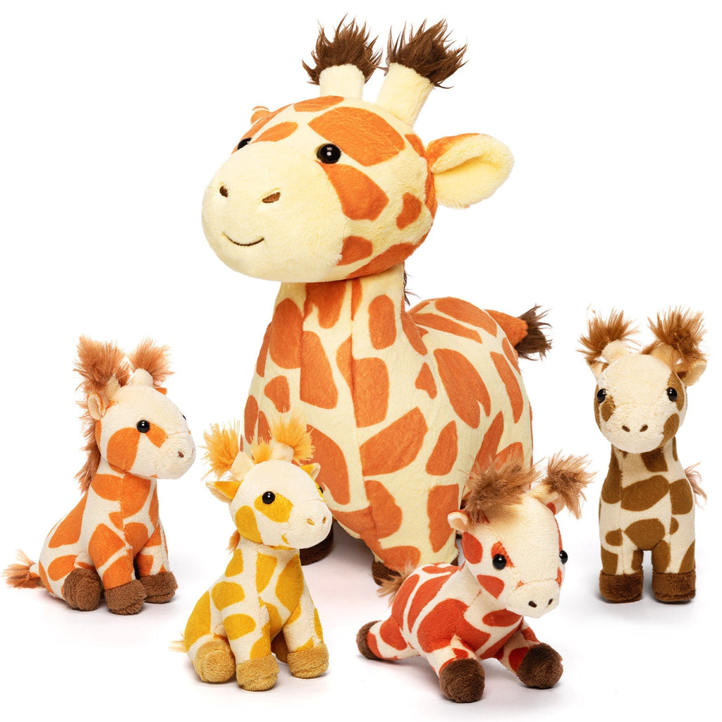 Plush Stuffed Animal Family Toy Set Mommy with Babies - 11 Themes