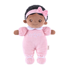 Load image into Gallery viewer, iFrodoll Personalized Pink Deep Skin Tone Mini Plush Doll