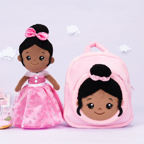 [🎄Christmas Sale] iFrodoll Personalized Plush Girl Doll and Backpack Gift Set for Kids