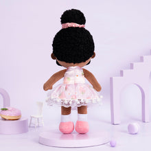 Load image into Gallery viewer, iFrodoll Personalized Deep Skin Tone Plush Strawberry Doll Pink