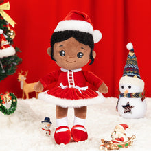 Load image into Gallery viewer, Christmas Sale - Personalized Deep Skin Tone Plush Doll