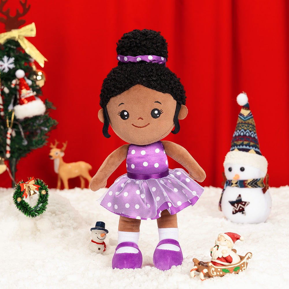 Christmas Sale - Personalized Deep Skin Tone Plush Doll