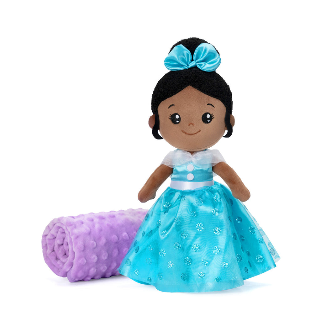 iFrodoll Personalized Doll & Baby Blanket (30"/40"/47") Gift Set