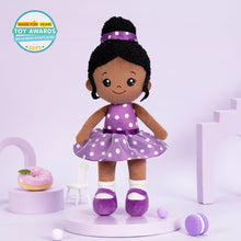 Load image into Gallery viewer, iFrodoll Personalized Deep Skin Tone Plush Doll Nevaeh 2