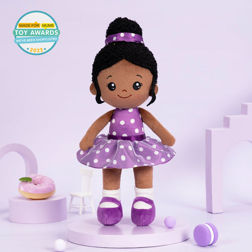 iFrodoll Personalized Deep Skin Tone Plush Doll Nevaeh 2