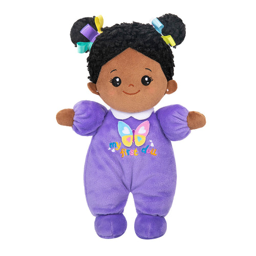 iFrodoll Personalized Purple Deep Skin Tone Mini Plush Baby Doll