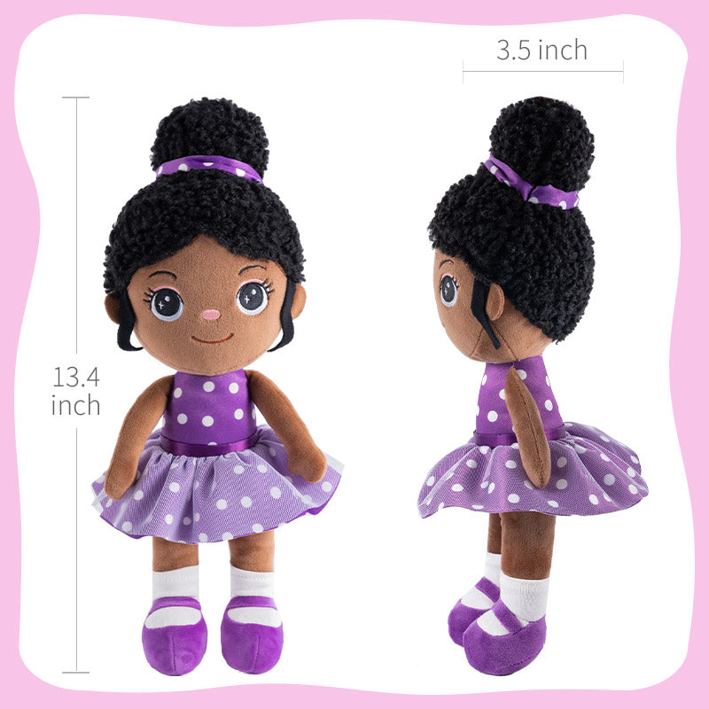 iFrodoll Personalized Deep Skin Tone Plush Doll Nevaeh 1