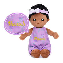 Load image into Gallery viewer, iFrodoll Mini Personalized Dress Up Doll Toy Set Deep Skin Tone Plush Black Baby Girl Doll