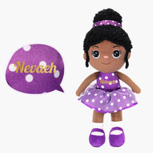 Load image into Gallery viewer, iFrodoll Personalized Deep Skin Tone Plush Doll Nevaeh 1