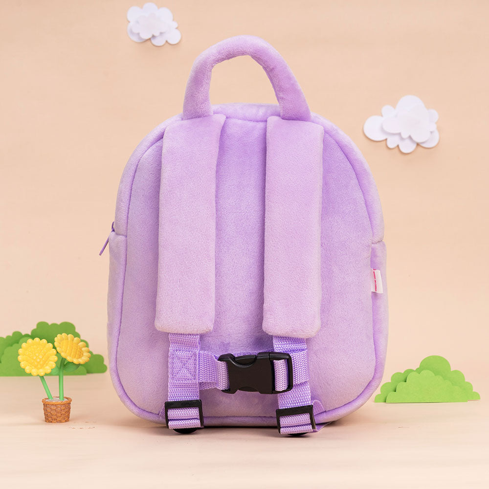 iFrodoll Personalized Deep Skin Tone Plush Dora Backpack for Kids Purple