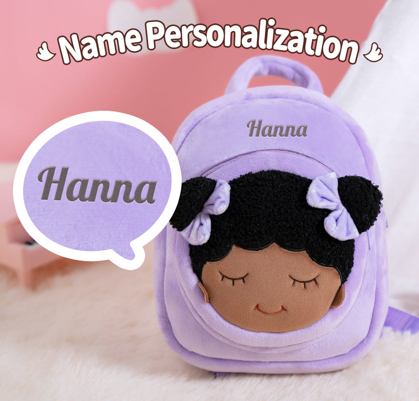 iFrodoll Personalized Deep Skin Tone Plush Backpack 02