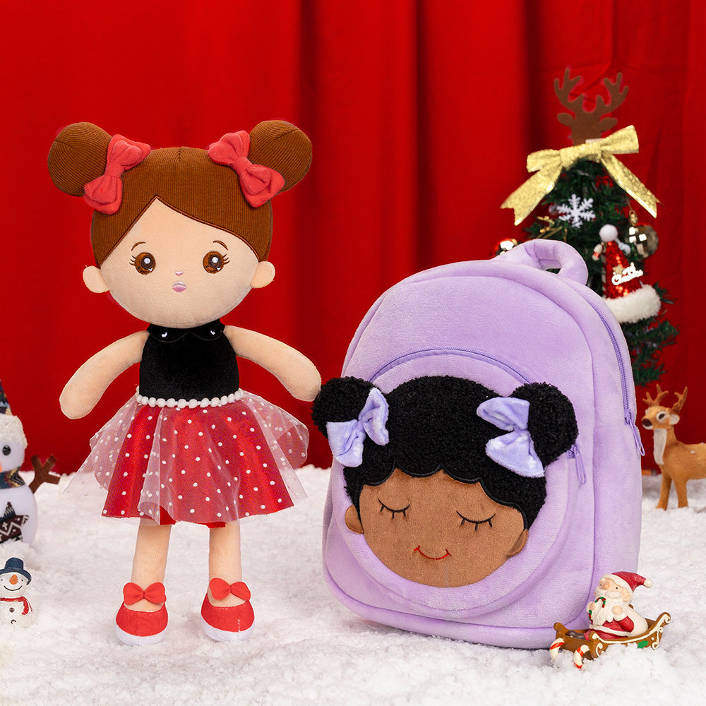 Christmas Sale - Personalized Deep Skin Tone Plush Doll