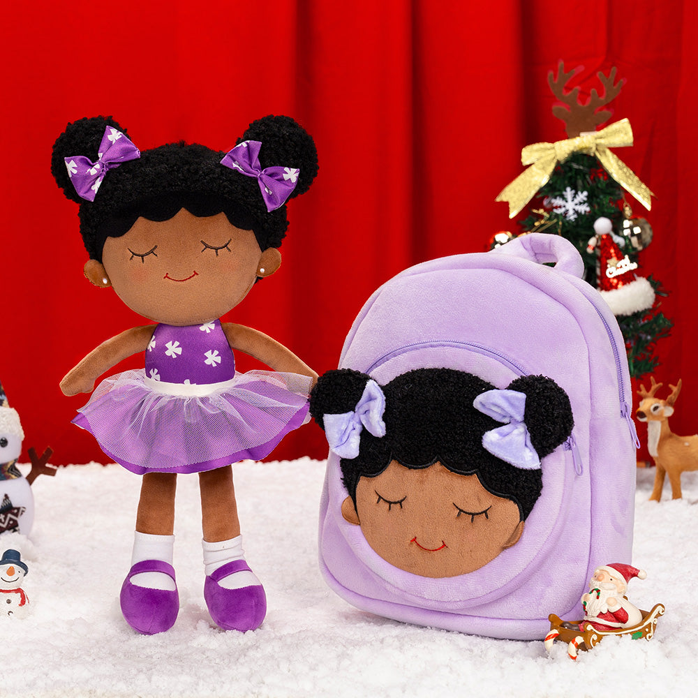 Christmas Sale - Personalized Deep Skin Tone Plush Doll