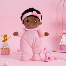Load image into Gallery viewer, iFrodoll Personalized Pink Deep Skin Tone Mini Plush Doll
