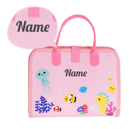 iFrodoll Personalized Mermaid Toddler Busy Board Plush Montessori Toy