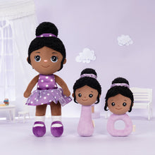 Load image into Gallery viewer, iFrodoll Personalized Deep Skin Tone Plush Doll Nevaeh 1