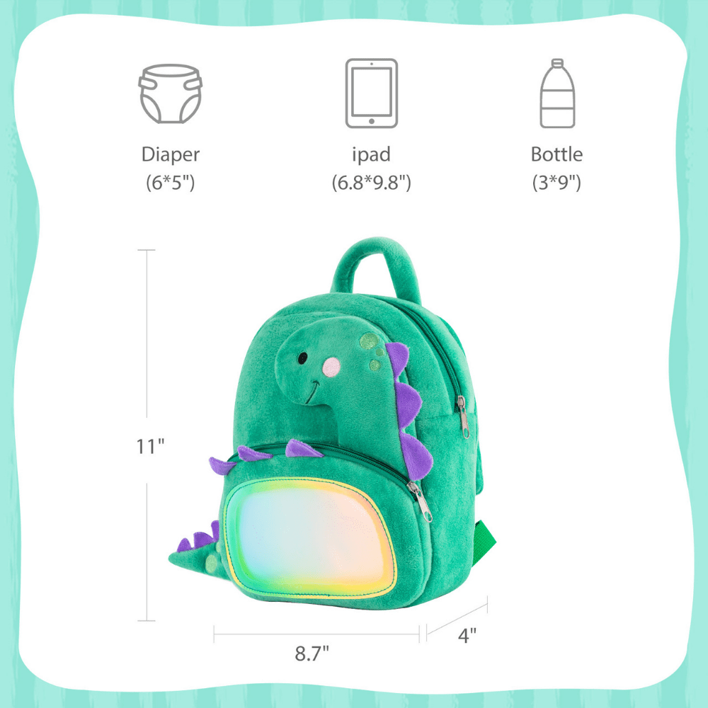 OUOZZZ Personalized Animal Plush Rag Backpack