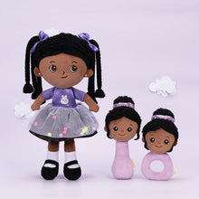 Load image into Gallery viewer, iFrodoll Personalized Deep Skin Tone Plush Doll Ash