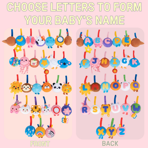 iFrodoll Multiple Use Plush Alphabet Caterpillar Activity Velcro Toy