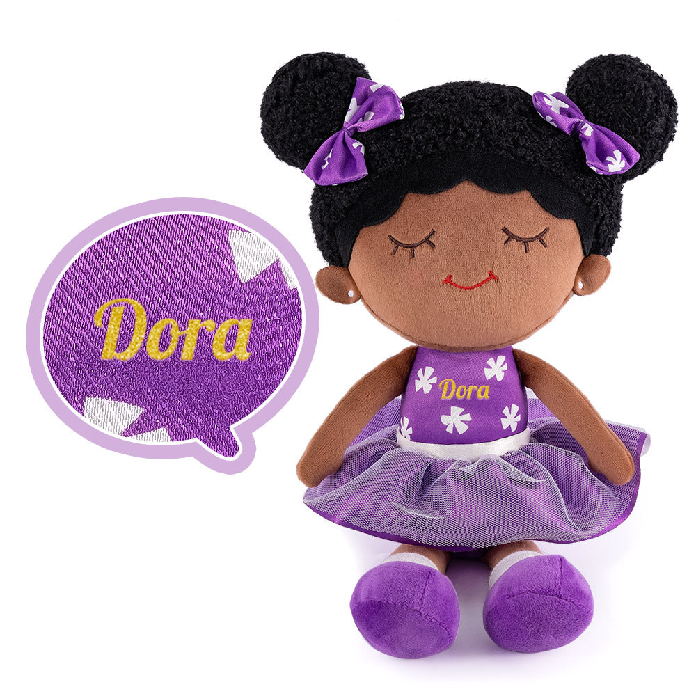 iFrodoll Personalized Ultra-soft and Skin-friendly Baby Blanket(30")+Doll+Backpack Gift Set
