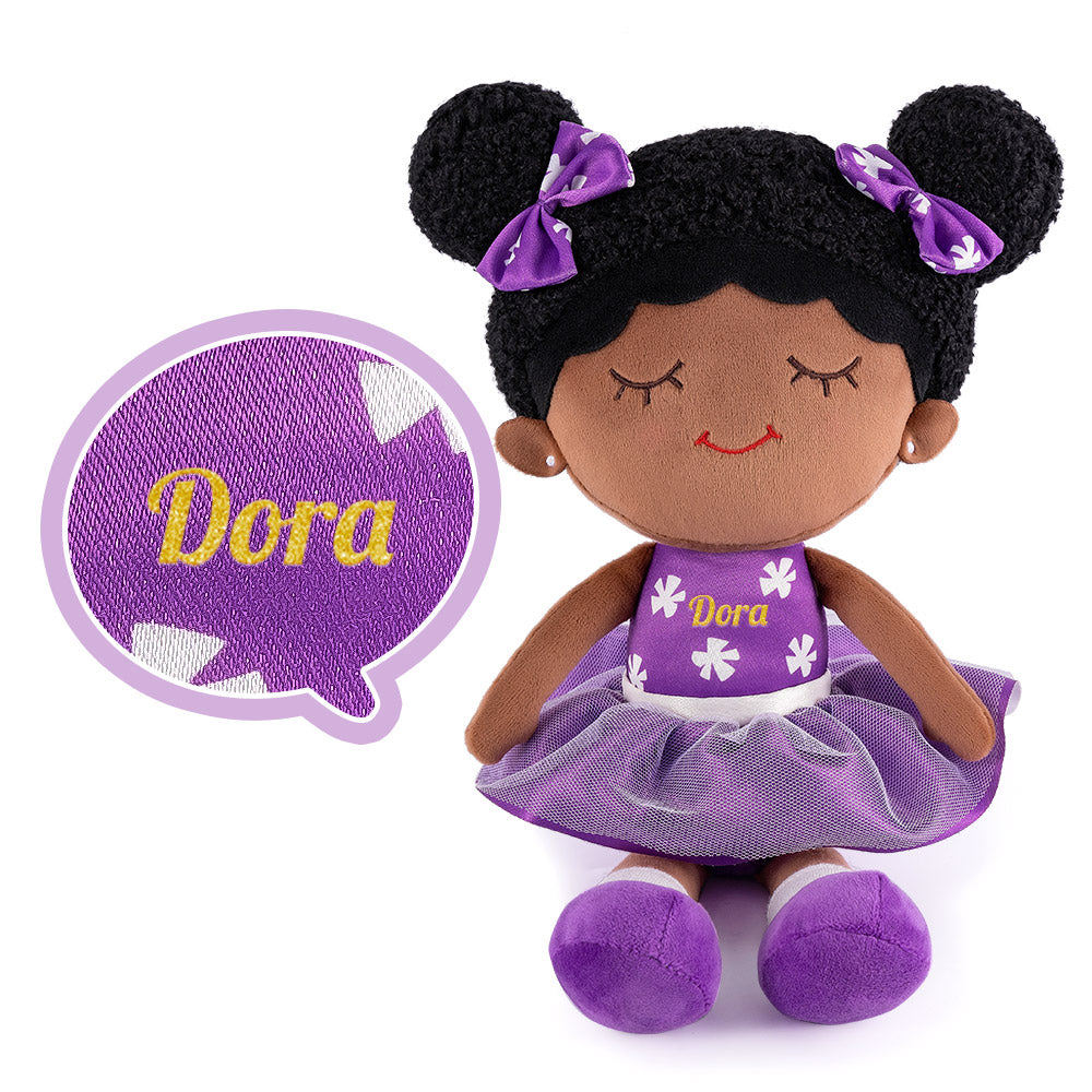 Personalized Plush Girl Doll and Backpack Gift for Kids