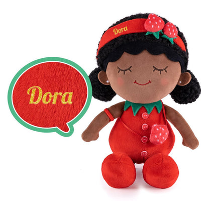 [iFrodoll Dora Series] Personalized Plush Doll with Double Buns & Backpack Gift Set